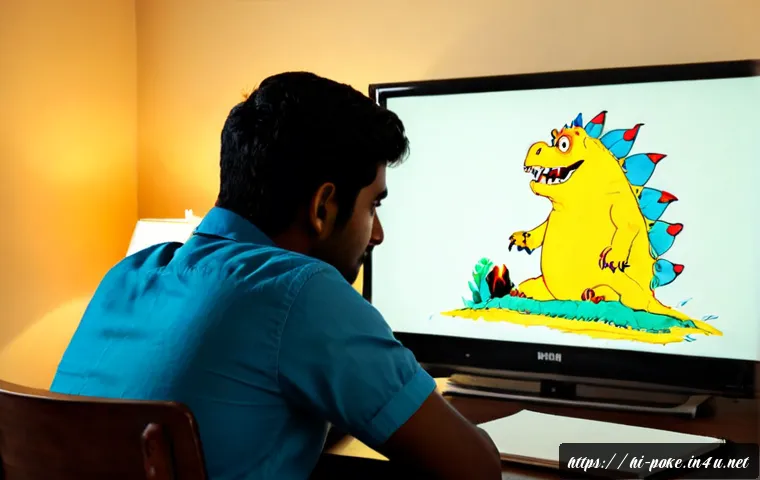 Home 15 포켓몬스터 애니메이션 첫 방영 에피소드 분석 - Photorealistic Indian young adult watching a colorful vintage-style monster-collecting animation on ...